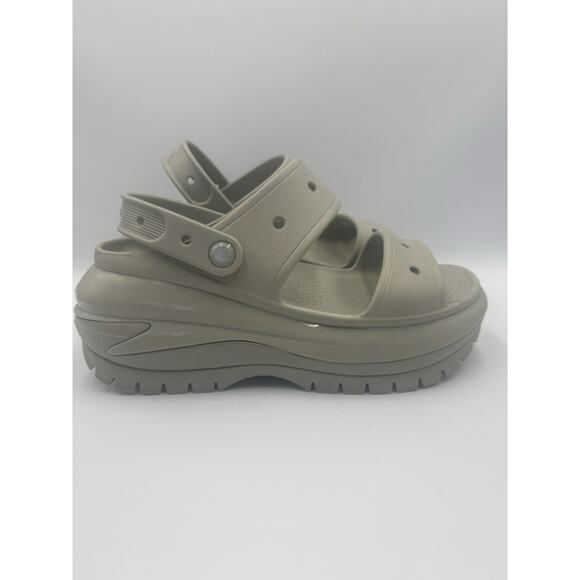 Crocs Women's Mega Crush Sandal Bone Size 9 - Picture 1 of 6